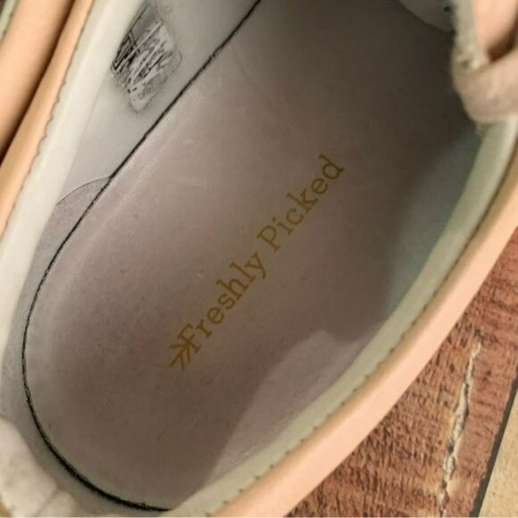 Freshly picked womens blush pink leather sneakers -9.5 - Picture 7 of 12